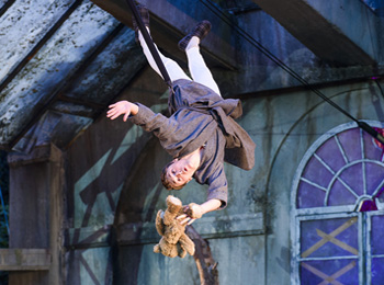 Thomas Dennis in Peter Pan - Regent's Park Open Air Theatre 2015